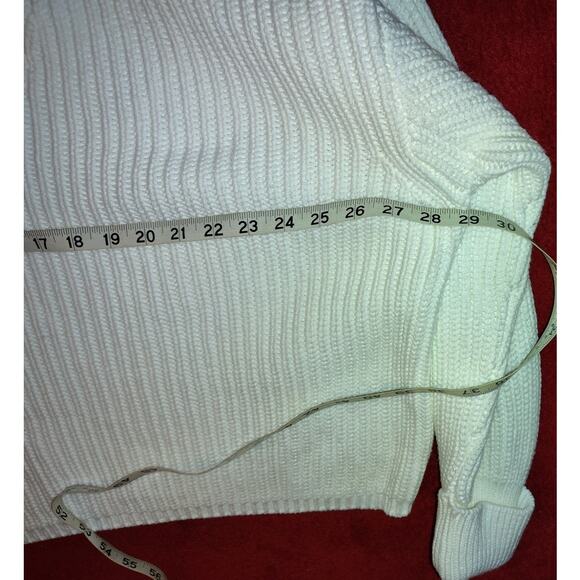 French Connection V neck Chunky Oversized Sweater Sz L - Picture 5 of 8